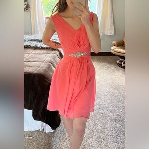 Coral Semi-Formal Dress